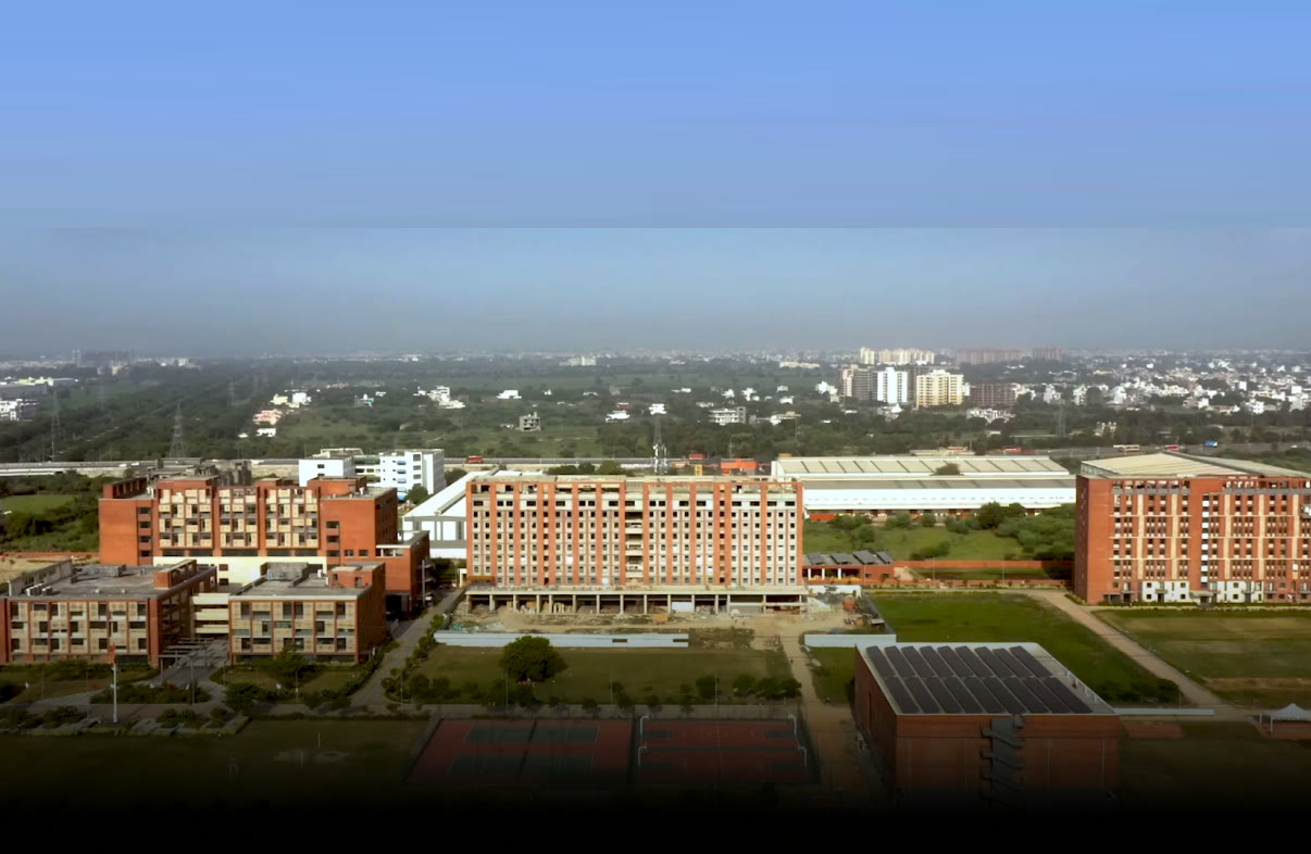 Aerial view of the NST campus